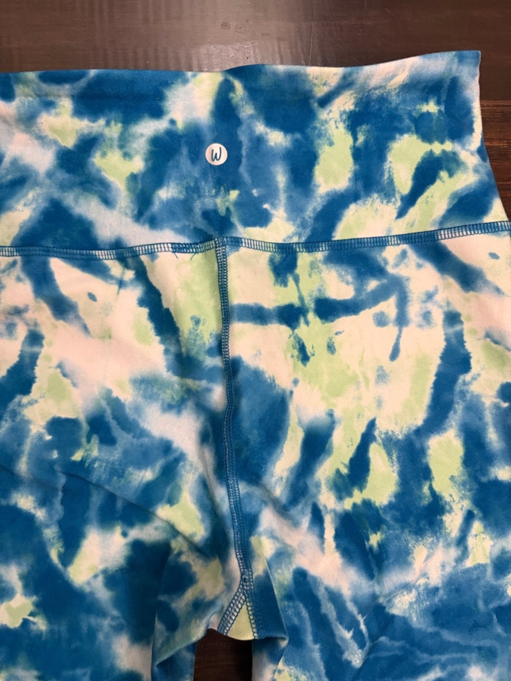 Wildfox Blue, Yellow & White Tie-Dye Leggings - Picture 10 of 12